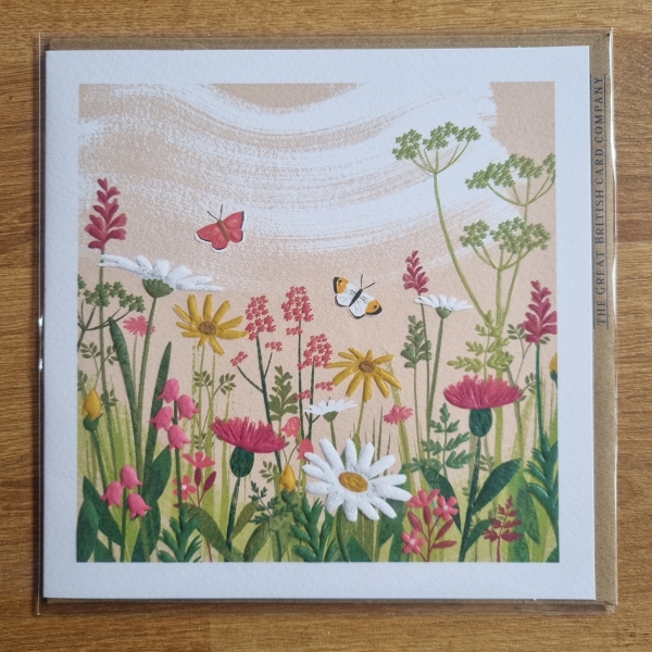 Pretty Flowers Blank Greetings Card