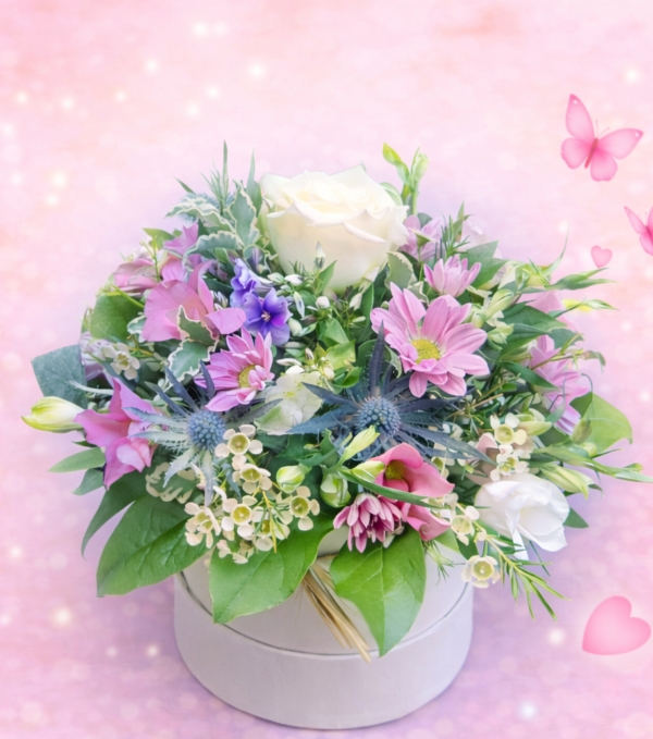 Pretty Pastel Hat Box Florist Choice