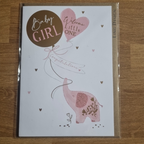Baby Girl Greetings Card