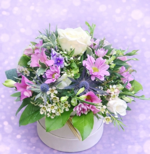 Pretty Pastel Hat Box Florist Choice